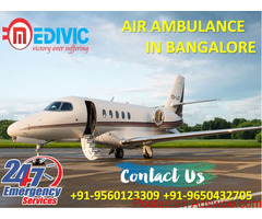 Avail Fast Rate ICU Exigency Care Air Ambulance in Bangalore by Medivic