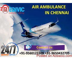 Select Unique Life Support Emergency Air Ambulance in Chennai by Medivic