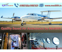 Pick Medilift Full ICU Support Commercial Air Ambulance in Patna