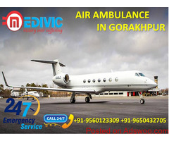 Select Precise ICU Life Support Air Ambulance Service in Gorakhpur by Medivic