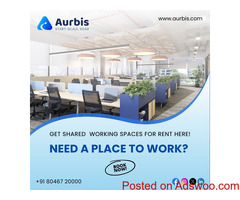 Aurbis your ideal shared office space for rent in Bangalore