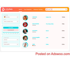 TikTok Influencer Finder for Online Marketing | influData