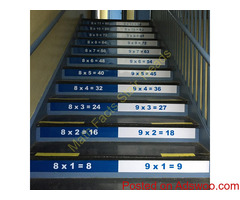 Math Facts Stair Treads for Kids