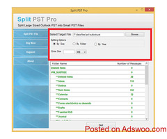 How to break large PST files into several parts?