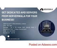 Get Dedicated AMD Servers from Serverwala for your business!