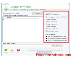 The best solution for combining several PST files