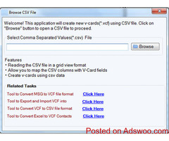The effective tool for converting CSV to vCard files