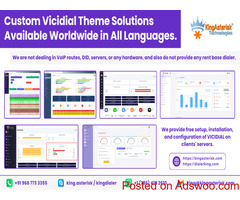 Custom Vicidial Theme Solutions available worldwide in all languages