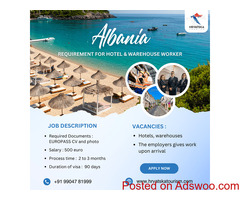Jobs in Albania: Apply for Hotel & Warehouse Roles!