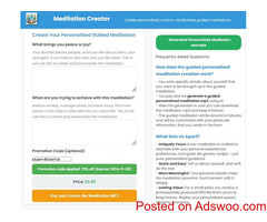 Meditation creator com 70% Off lunch discount