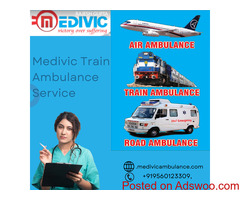 Reserve Medivic Train Ambulance Services in Dibrugarh for Sudden Travel