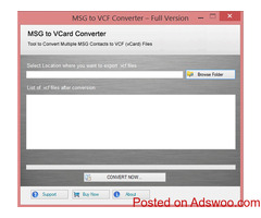 Convert MSG to VCF files