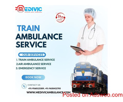 Provides Complete Arrangement Medivic Train Ambulance Service in Patna