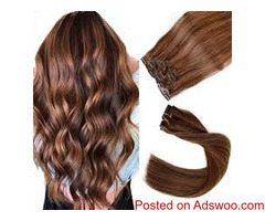 Brown hair extensions Indian
