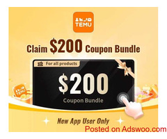 Save Big on Temu: AU$200 Coupons + 40% Off with Free Shipping
