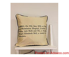 Personalised Anniversary Cushion