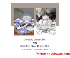 Ceramic vs Stainless Steel Dinner Set