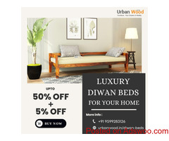 Luxury Wooden Diwan Set for Comfort and Style - Urbanwood