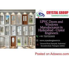 UPVC Doors Manufacturers in Hyderabad – CRYSTAL ENGINEERS