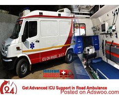 Take Excellent ICU Setup Road Ambulance Service in Darbhanga