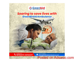 Greenbird has Spacious Coaches inside the Air and Train Ambulance in Guwahati