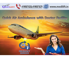 Get Low-Fare Air Ambulance Service in Silchar with Medical Facility