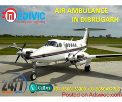 Take the Great Benefit of Full Hi-fi Air Ambulance in Dibrugarh by Medivic