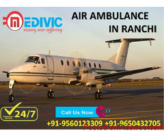Book Smart Emergency Healthcare Air Ambulance in Ranchi by Medivic