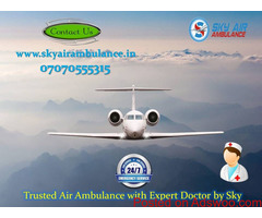 Receive Matchless ICU Setup Air Ambulance Service in Nagpur