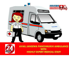 Book Hi-Class Road Ambulance Service in Bhagalpur at Low Cost