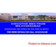Executive mba from ibs Hyderabad
