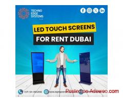 Which Rental Company Offers LED Touch Screens in Dubai?