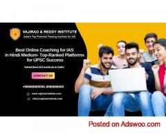 Best Online Coaching for IAS in Hindi Medium Vajirao IAS