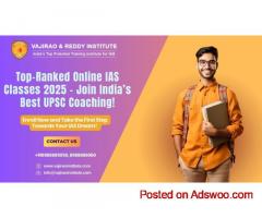 Best UPSC Online Coaching in India for IAS Exam 2025- Vajirao & Reddy Institute