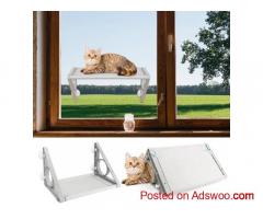 walmart. com 80%off FETERVIC 2-in-1 Cat Window Perch Hammock with Tunnel