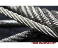 Stainless steel wire rope for lifting and hoisting