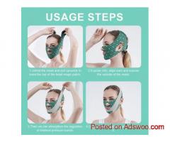 Upgraded Face Mask Sleeping Mask 1PC For Women, Suitable For Daily Wear Brown & Green BOMKADI