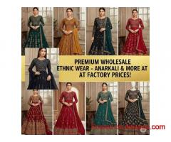 Premium Wholesale Ethnic Wear – Anarkali & More at Factory Prices!