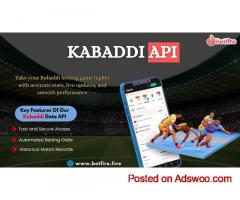 Trusted Kabaddi API Provider for Live Match Data
