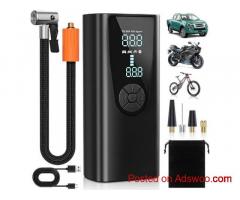 amazon.com 50% Off Portable Tire Inflator Air Compressor, 150PSI Cordless Air Pump for Car Tires