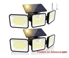 walmart.com 63% OFF SUNOYAR Solar Lights Outdoor, 2500LM 3 Heads Motion Sensor Lights