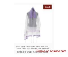 Elevate Your Prayer Experience with a  Tallit Prayer Shawl for women from Galilee Silks!