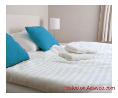 Standard Satin Stripe Pillow Case – Cotton-Poly Blend – Hospitality Bulk