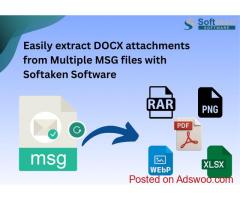 Easily extract DOCX attachments from Multiple MSG files with Softaken Software