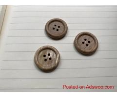 Premium Natural Wood Buttons – Elegant, Sustainable Accessories by Apparel Button Manufacturer