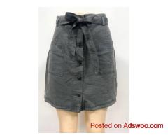 Buy Full Button Mini Skirt Online