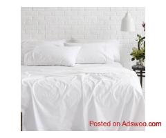 Buy Hotel White Bed Sheets – Premium T250 Quality for Hotels