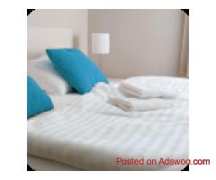 Buy T250 Stripe White Bed Sheets – Luxurious Hotel Bedding