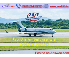 High-Class Air Ambulance Services in Lucknow by Medilift