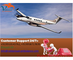 Vedanta Air Ambulance Service in Raipur at Low value